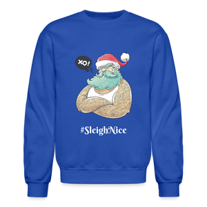 Crewneck Sweatshirt "#SleighNice" - royal blue