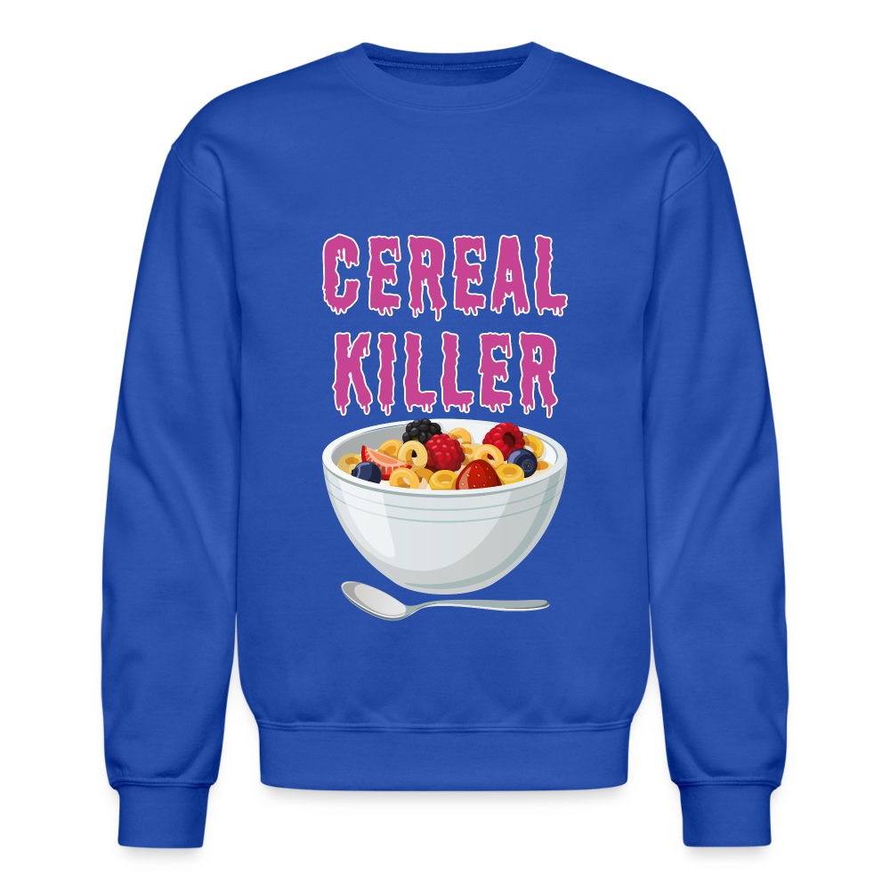 Crewneck Sweatshirt "Cereal Killer" - royal blue