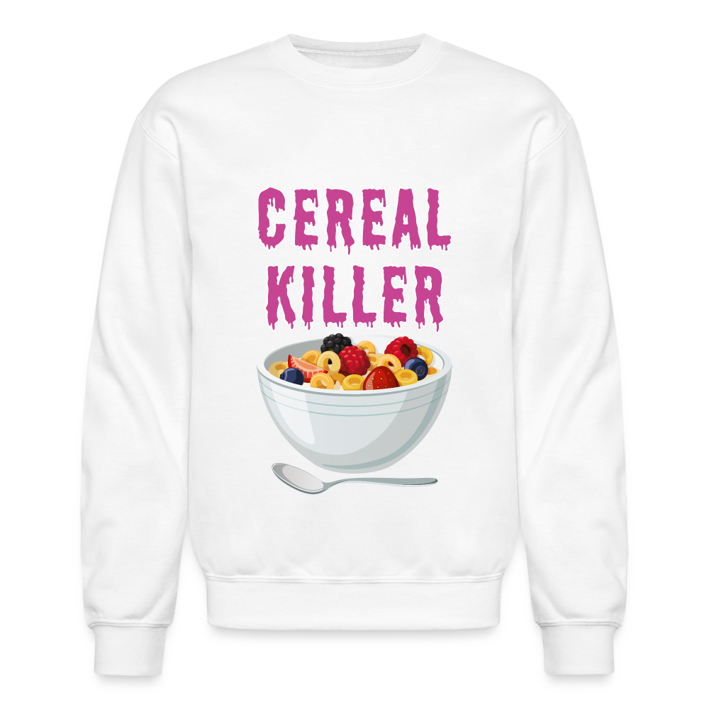 Crewneck Sweatshirt "Cereal Killer" - white