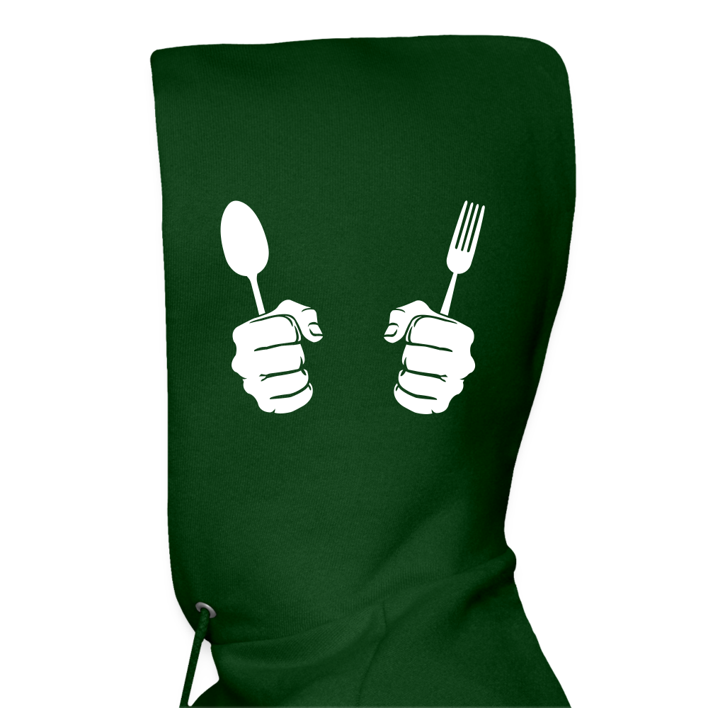 Men's Hanes Hoodie "Bone appétit" - forest green