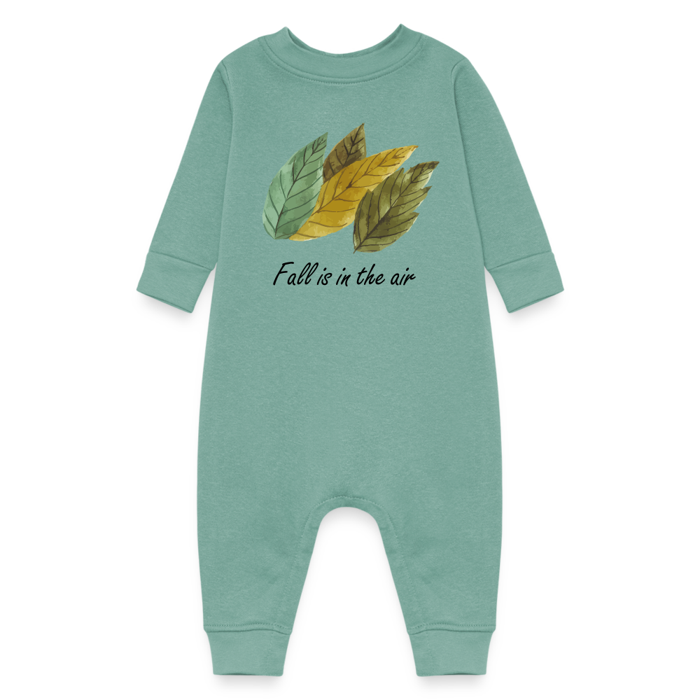 Baby Fleece One Piece "Fall is in the air" - saltwater