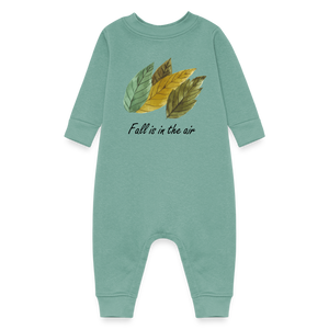 Baby Fleece One Piece "Fall is in the air" - saltwater