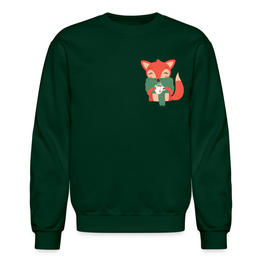 Crewneck Sweatshirt "Cozy time" - forest green