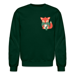 Crewneck Sweatshirt "Cozy time" - forest green