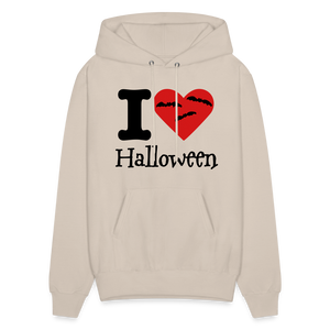 Men's Hanes Hoodie "I Love Halloween" - Sand