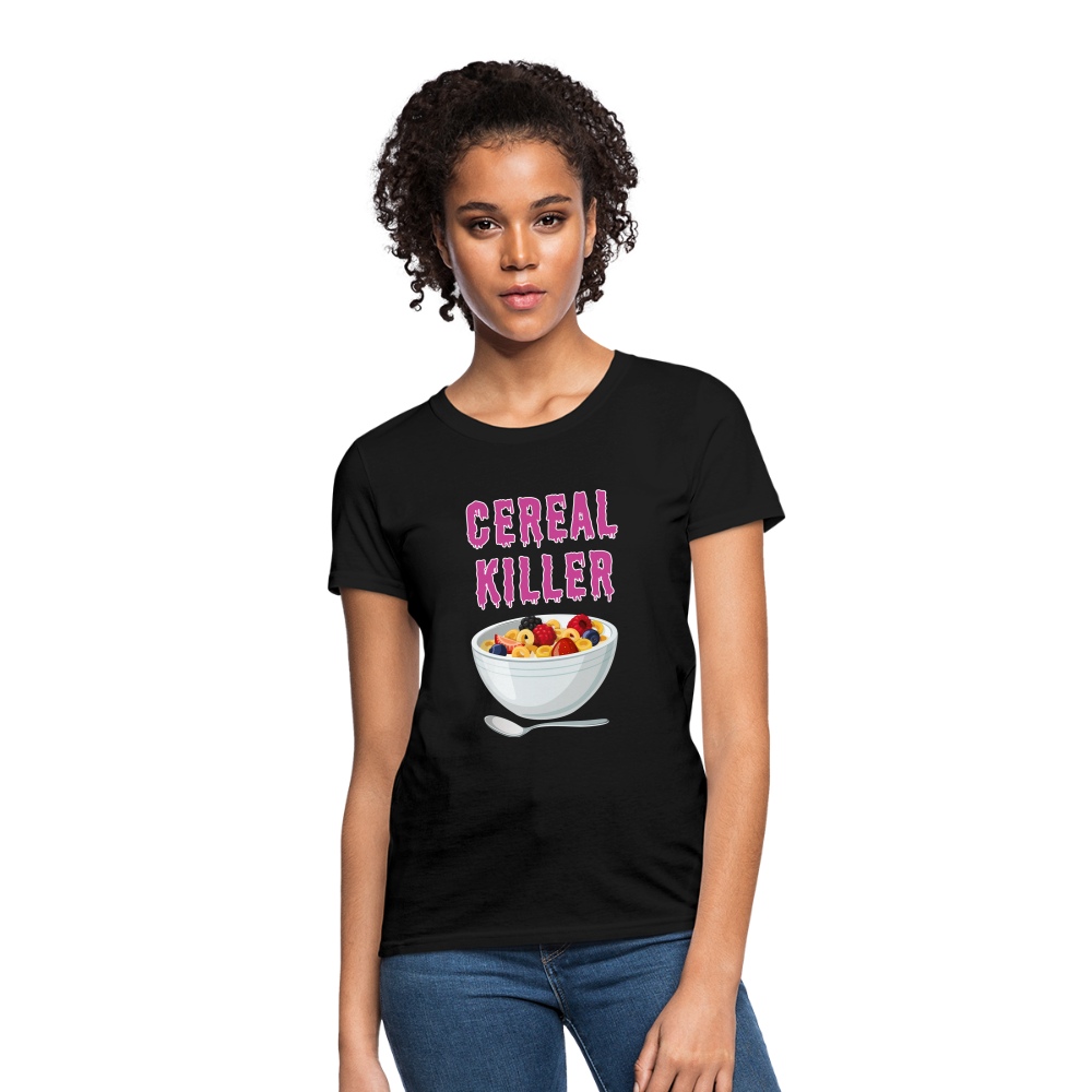 Women's T-Shirt "Cereal Killer" - black