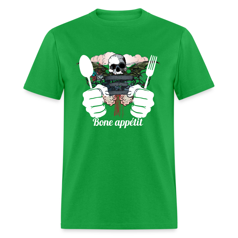 Unisex Classic T-Shirt " Bone appétit" - bright green