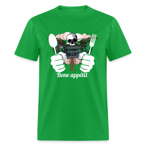 Unisex Classic T-Shirt " Bone appétit" - bright green