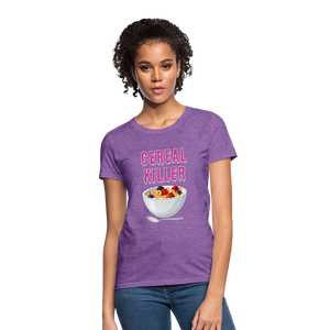 Women's T-Shirt "Cereal Killer" - purple heather