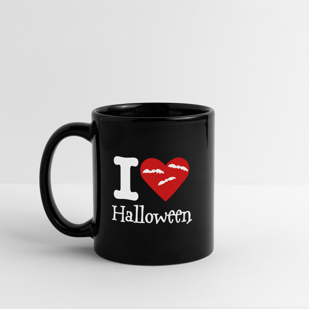 Full Color Mug "I Love Halloween" - black