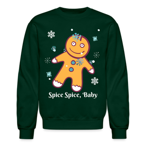 Crewneck Sweatshirt "Spice Spice, Baby" - forest green