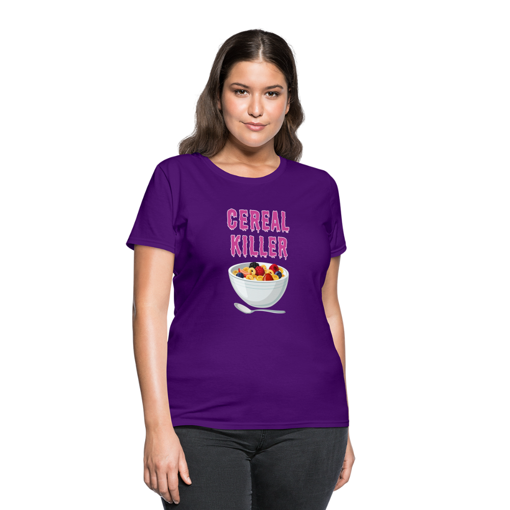 Women's T-Shirt "Cereal Killer" - purple