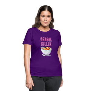 Women's T-Shirt "Cereal Killer" - purple