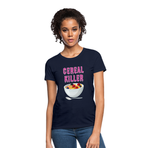 Women's T-Shirt "Cereal Killer" - navy