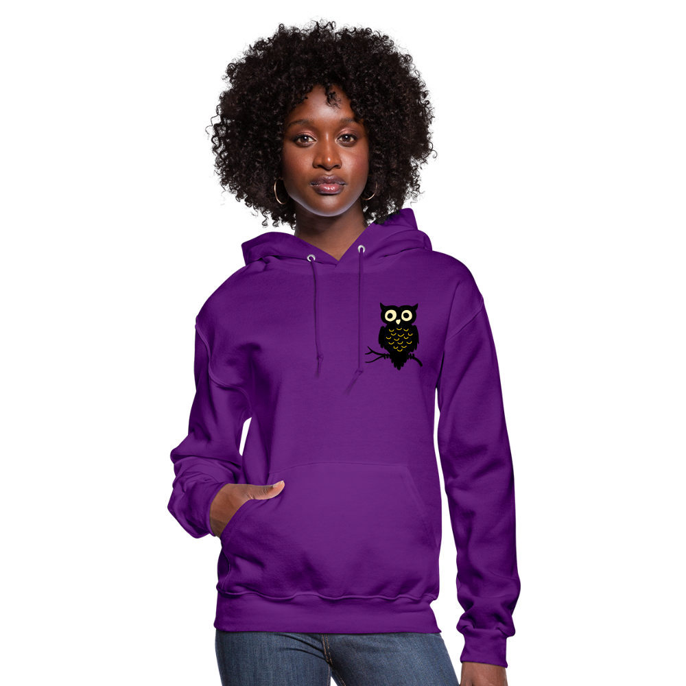 Women's Hoodie "Cute Owl" - purple