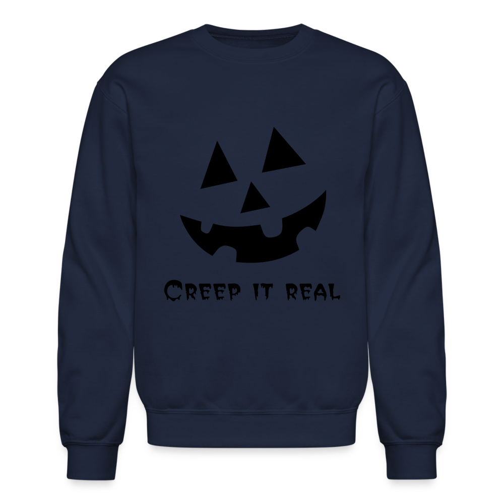 Crewneck Sweatshirt "Jack-o'-lantern" 🎃 - navy