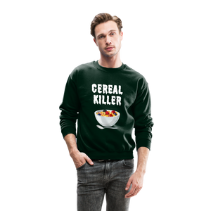 Crewneck Sweatshirt "Cereal Killer" - forest green