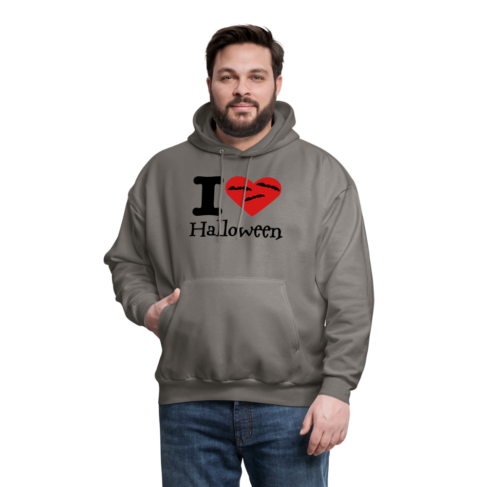 Men's Hanes Hoodie "I Love Halloween" - asphalt gray