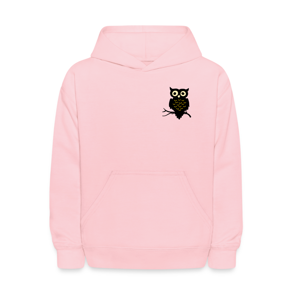 Kids' Hoodie "Owl" - pink