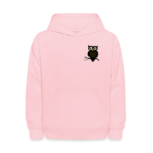 Kids' Hoodie "Owl" - pink