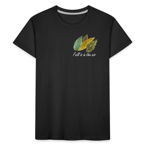 Kid’s Premium Organic T-Shirt "Fall is in the air" - black