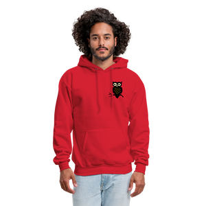 Men's Hoodie "Owl" - red