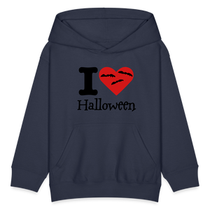 Kids' Hoodie "I Love Halloween" - navy