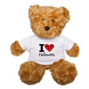 Teddy Bear "I Love Halloween" - white