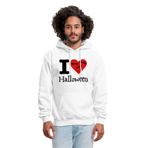 Men's Hanes Hoodie "I Love Halloween" - white