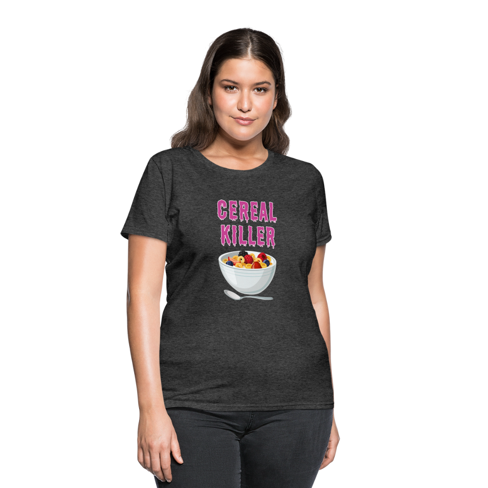 Women's T-Shirt "Cereal Killer" - heather black