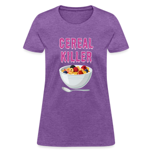 Women's T-Shirt "Cereal Killer" - purple heather