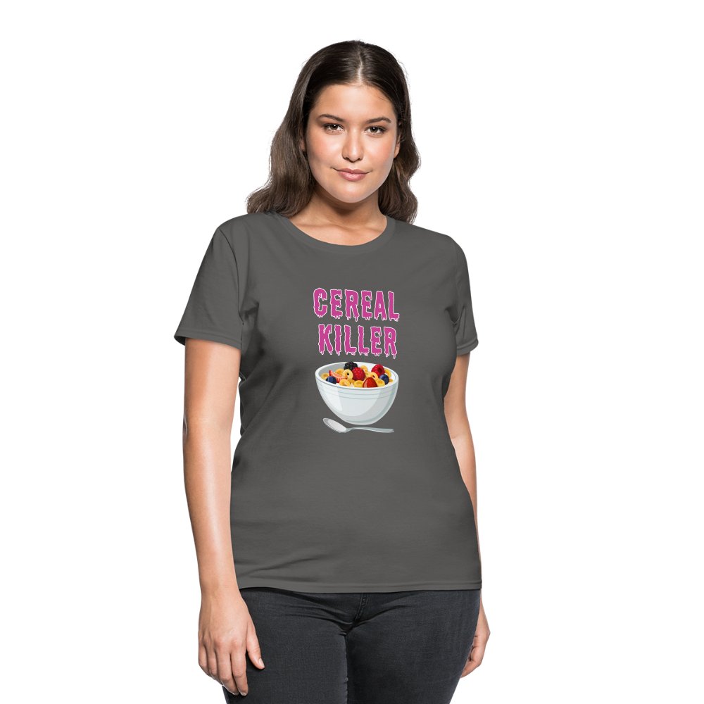 Women's T-Shirt "Cereal Killer" - charcoal