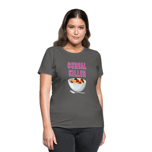 Women's T-Shirt "Cereal Killer" - charcoal