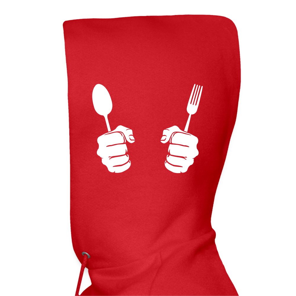 Men's Hanes Hoodie "Bone appétit" - red