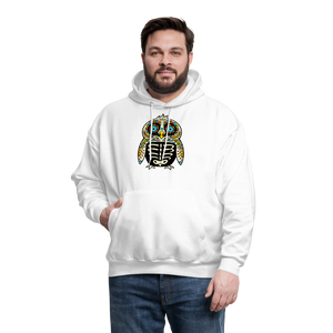 Men's Hoodie "Colorful Owl Blue Eyes" - white