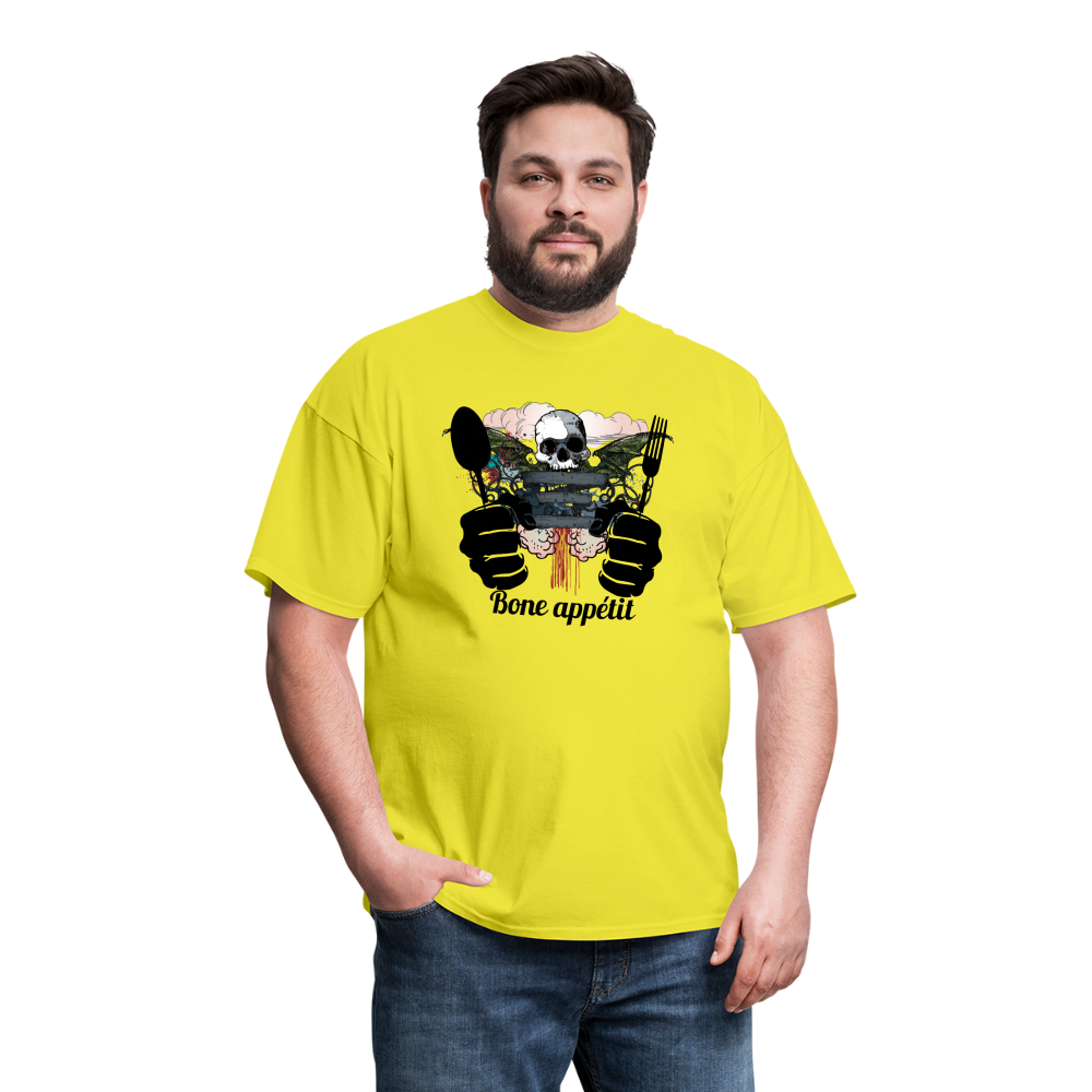 Unisex Classic T-Shirt "Bone appétit" - yellow