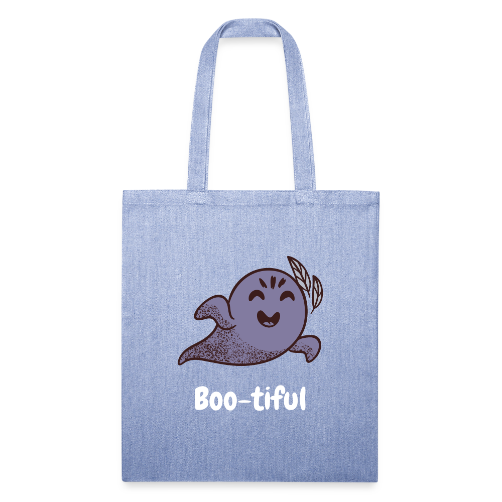 Recycled Tote Bag "Boo-tiful" - light Denim