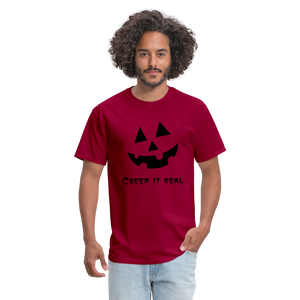 Unisex Classic T-Shirt "Jack-o'-lantern" 🎃 - dark red