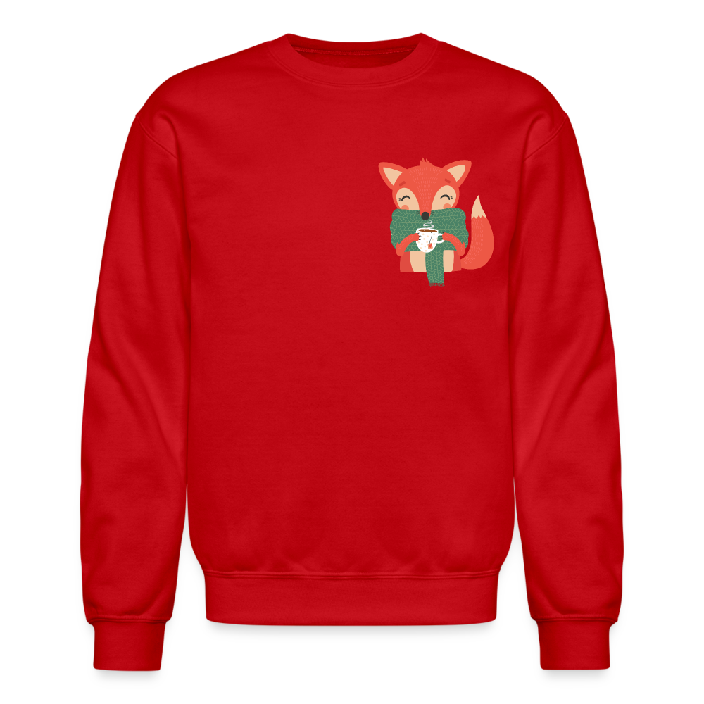 Crewneck Sweatshirt "Cozy time" - red