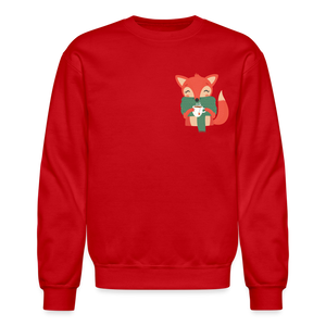 Crewneck Sweatshirt "Cozy time" - red