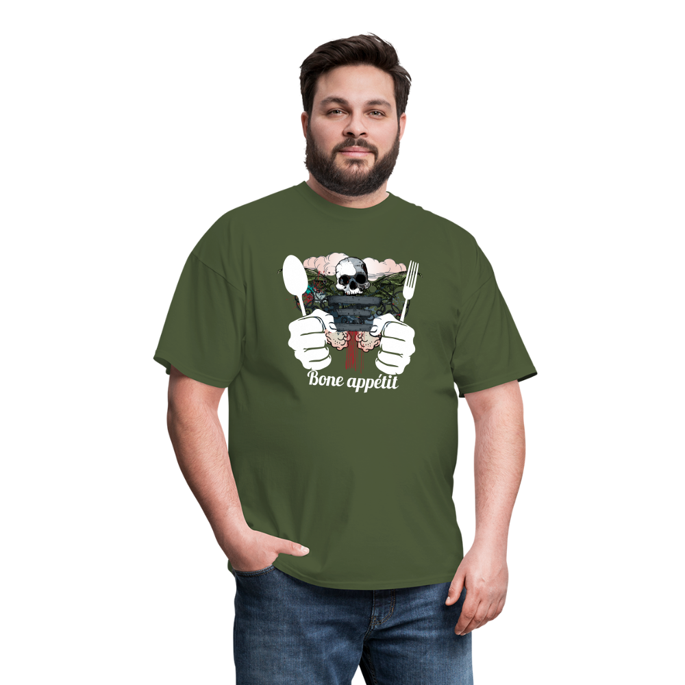 Unisex Classic T-Shirt " Bone appétit" - military green