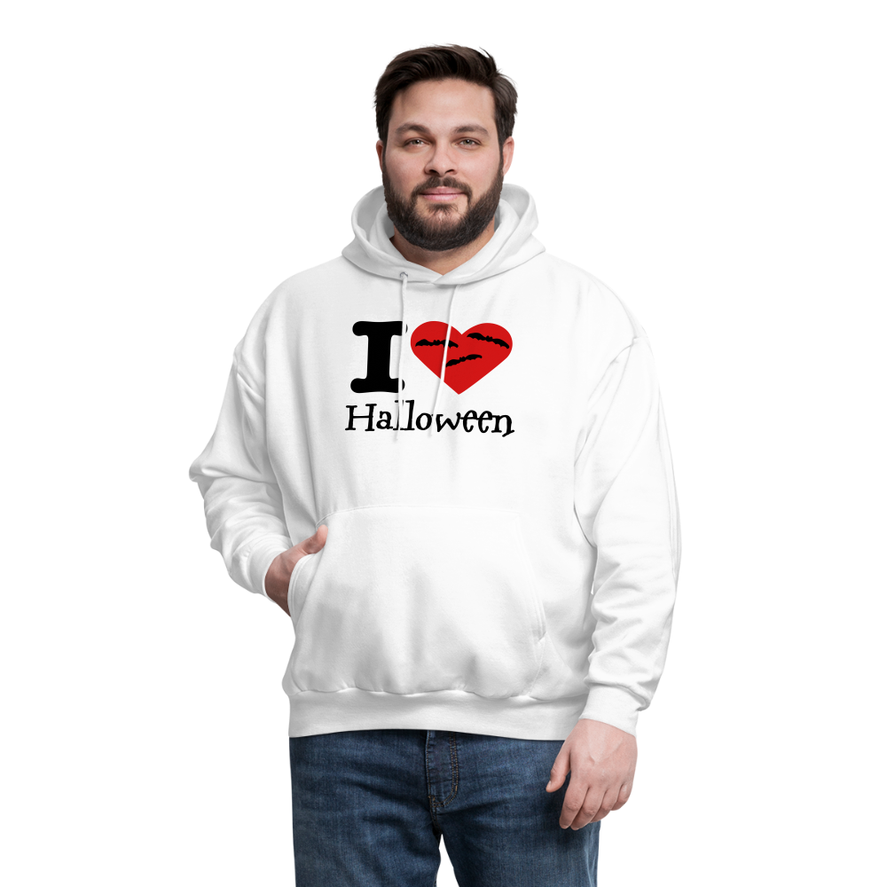 Men's Hanes Hoodie "I Love Halloween" - white