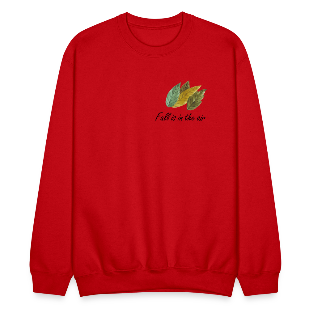 Crewneck Sweatshirt "Fall is in the air" - red