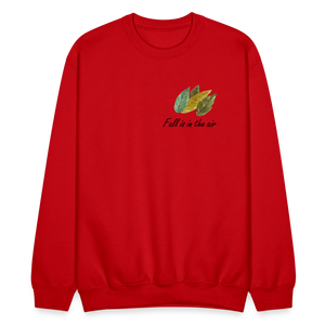 Crewneck Sweatshirt "Fall is in the air" - red