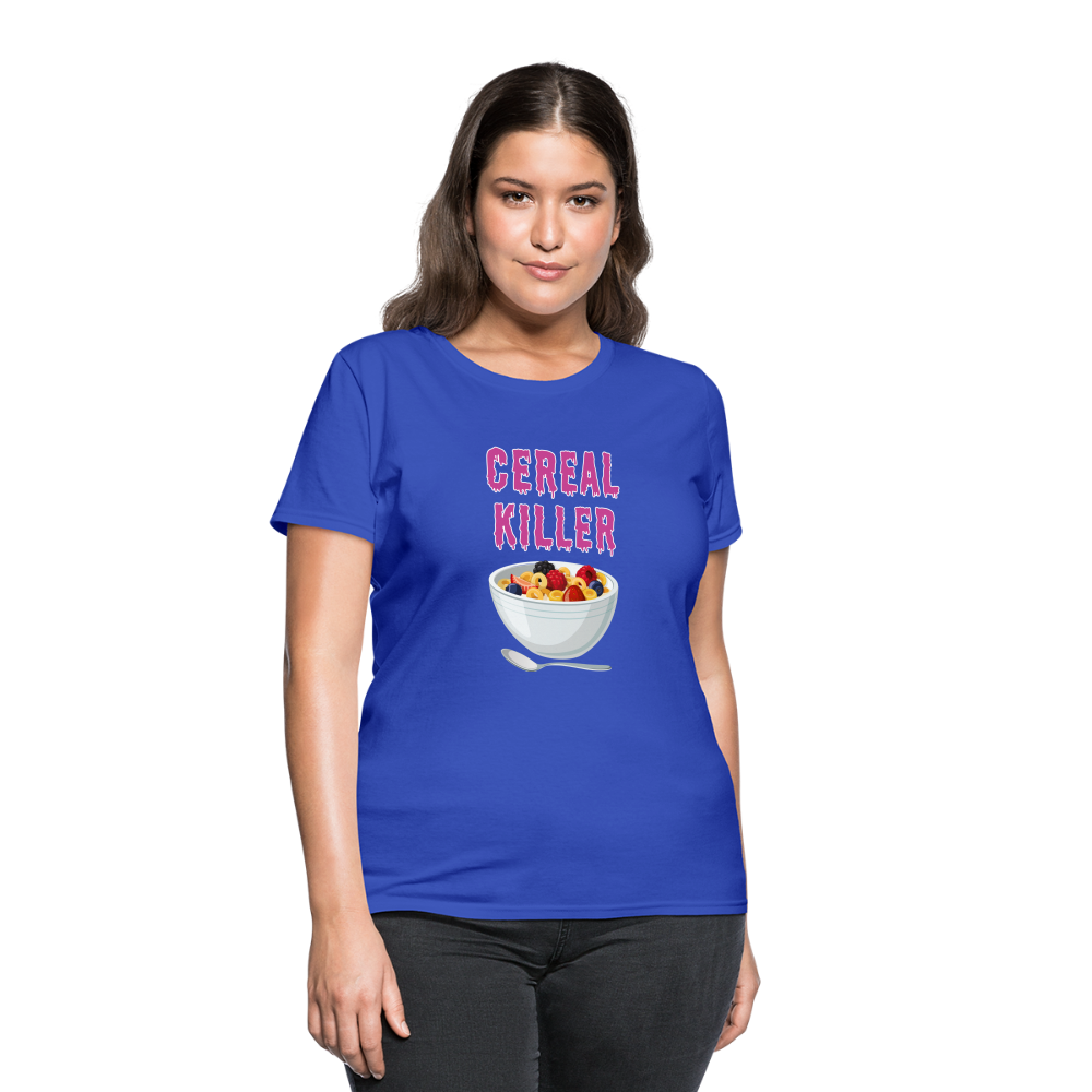 Women's T-Shirt "Cereal Killer" - royal blue