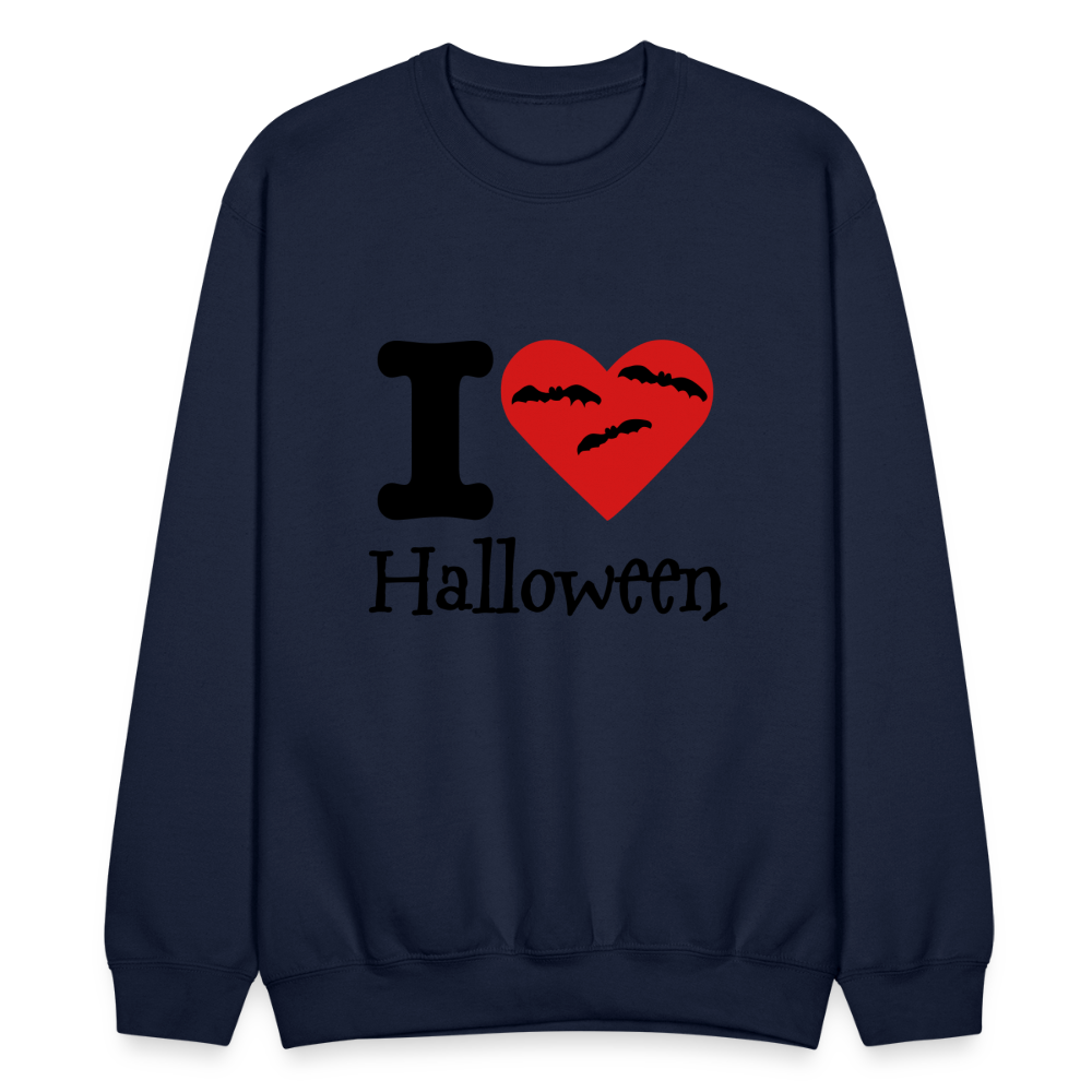 Crewneck Sweatshirt "I Love Halloween" - navy