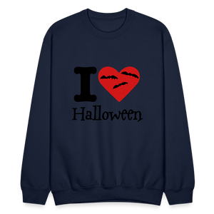 Crewneck Sweatshirt "I Love Halloween" - navy