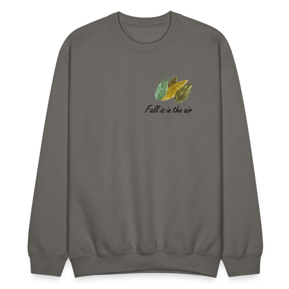 Crewneck Sweatshirt "Fall is in the air" - asphalt gray