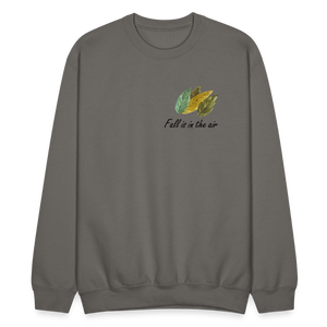 Crewneck Sweatshirt "Fall is in the air" - asphalt gray