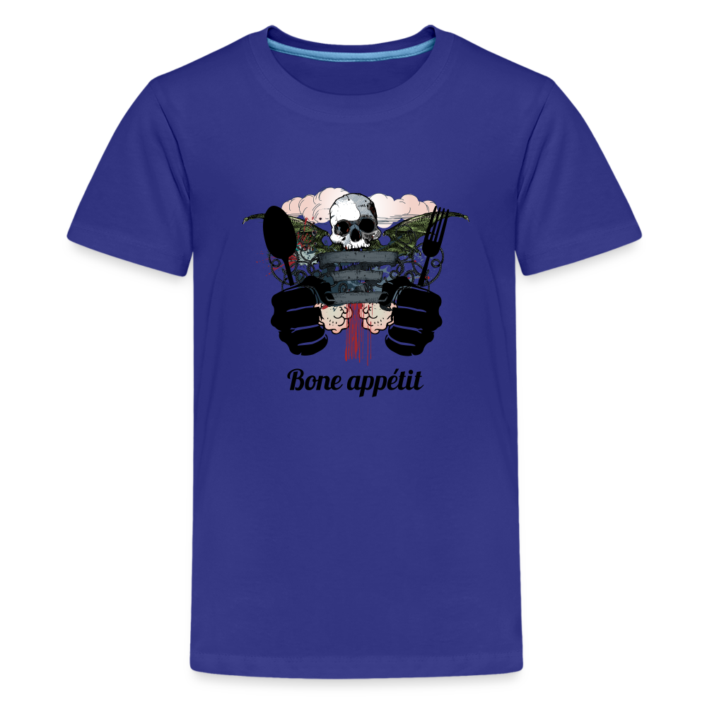 Kids' Premium T-Shirt "Bone appétit" - royal blue